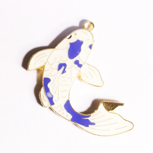 Precio más bajo: Accesorios DIY estilo chino, serie de pulseras y colgantes de pez Koi, colgante de aleación con esmalte de oro K, venta al por mayor. - Product Image 3