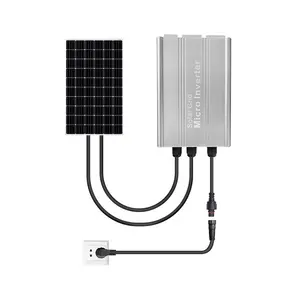 Inversores solares MPPT de fábrica en la red 120W-700W IP65 Sistema PV Inversor de conexión a la red Micro Inversor Micro estaciones de energía