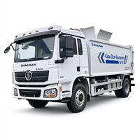 Camion à ordures compacteur à chargement latéral automatique diesel SHACMAN L3000 pour la collecte des déchets municipaux