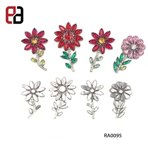 3D Flower Iron on Patches Beaded Crochet Rhinestone Applique