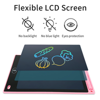 Tablet Tulis LCD 8,5 Inci untuk Anak-anak, Papan Gambar Digital, Latihan Menulis Kreatif, Mainan yang Dapat Digunakan Kembali