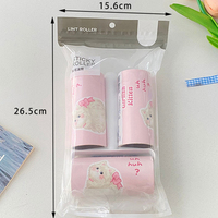 Pro-Grade Cartoon Lint Roller Set 3PC Langlebige Rollen Industrial Strength Sheets für Teppiche Kleidung