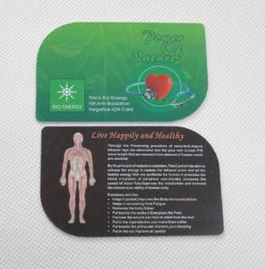 Tarjeta de Salud con Iones Negativos de Bioenergía, 2651 Iones, Infrarrojo Lejano, Logotipo Personalizado, Venta al Por Mayor Directa de Fábrica - Product Image 1