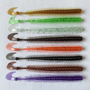 Señuelo de Pesca Bellance Curled-Up Millipede de 95 mm y 1.5 g, Cebo Suave de PVC con Cola Rizada, Señuelos de Natación para Pesca - Product Image 2