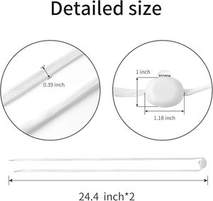 เชือกผูกรองเท้า LED สว่างขึ้นแบนสีสันสดใสตามสั่ง - Product Image 3