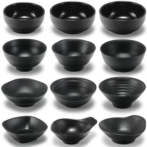 Factory Supplier Round Japanese Small Sushi Dipping Bowls Melamine Rice Bowl