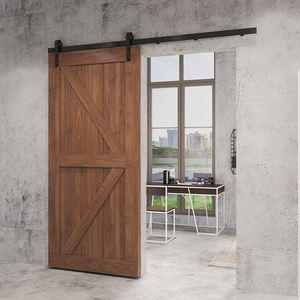 Amerikanischer Stil Massivholz-Schiebetür Innentür nach Maß Holz-Schiebetür für Hausrenovierung - Product Image 1