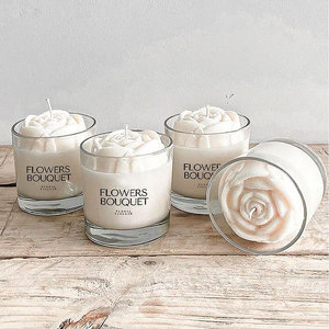 Velas Aromáticas Decorativas Personalizadas con Forma <span class=keywords><strong>de</strong></span> Flor, Lindas y Perfumadas, para Cumpleaños, Bodas, Día <span class=keywords><strong>de</strong></span> la Madre, San Valentín - Product Image 6