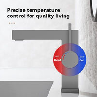 Grifo de Lavabo Monomando Moderno de Alta Calidad, de Latón, Multifuncional, Montado en el Tapa del Lavabo, Acabado Cromado, Grifo Mezclador Blanco