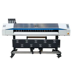 Fornecedores grande formato i3200 eco solvente impressora 1.8m eco-solvente impressora com 2 4 cabeça de impressão