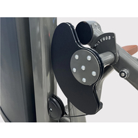 Machine de musculation professionnelle à charge par plaques pour extensions et flexions des jambes, en métal, pour exercices de fitness
