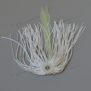 En stock, jupes de leurres de pêche en silicone, jupes parapluie avec attaches, jupes de leurres en caoutchouc pour jigs, à prix abordable - Product Image 4