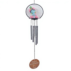 Bhakti Krishna 90MM Modern Wind <b>Chime</b> PVC/ABS Material Decorative Hanging <b>Bell</b> Spiritual Injection Molded Home Office - Product Image 3