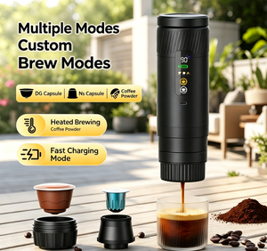 เครื่องชงกาแฟแคปซูลไร้สายแบบพกพา 3 in 1 – เครื่องชงเอสเพรสโซไฟฟ้าขนาดกะทัดรัดพร้อมระบบทำความร้อนไร้สายและแรงดันปั๊ม 20 บาร์ - Product Image 2