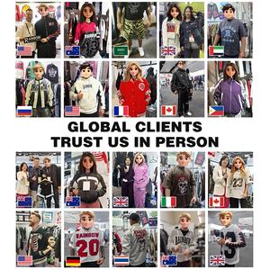 مخصص للرجال ليترمان سترات اسكواش دافئ الشتاء بومبر البيسبول الجلود الأكمام الشنيل مطرز شعار النسيج اسكواش - Product Image 6