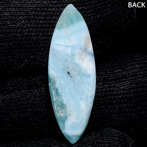 Piedra Preciosa Natural de Larimar Marquise de 9+ Quilates, 26X8X4 mm, Pectolita Azul para Joyería - Product Image 3