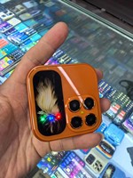 Nuevo Teléfono Móvil Plegable Estilo Naranja 17 Pro Mini Dual SIM con Radio FM, Reproductor de Música y Video, Conector de 3.5mm y Marcación Rápida a Bajo Precio