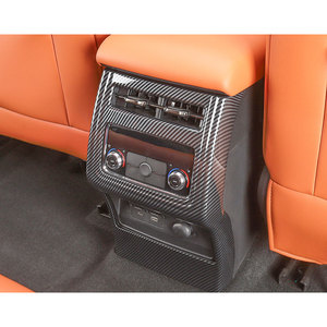 Sợi Carbon Phụ Kiện Nội Thất Xe Hơi Cho Haval H9 2024 <span class=keywords><strong>2025</strong></span> 2026 Phía Sau Tay Vịn Vent Ban Chỉ Đạo Bánh Xe Trims Shift Núm Bìa Sửa Đổi - Product Image 1