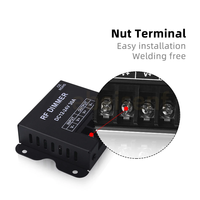 Contrôleur d'induction d'escalier à gradateur LED 30A à 1 canal 12V 24V avec télécommande RF à 3 touches et utilisation automatique en intérieur