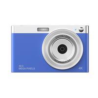 Kamera Digital Profesional 16X Zoom 50MP 4K Full HD Kartu SD Layar IPS LED 2,88 Inci dengan Lampu Isi untuk Vlog Video Hadiah Natal