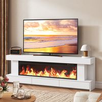 Cheminée électrique 60 pouces LED 7 couleurs avec télécommande, moderne, décorative, pour l'extérieur, les vacances, les chalets, les appartements, les hôtels, les suites, l'intérieur