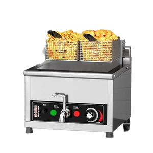 Friteuse électrique de qualité commerciale robuste pour frites et chips de pommes de terre en acier inoxydable 16L 8000W 380V - Product Image 1