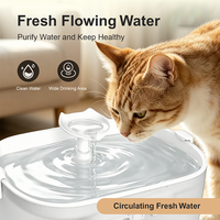 Fontaine à eau pour chat OEM 2,5 L, fontaine à eau intelligente pour animaux de compagnie avec WiFi, ultra silencieuse, commande par application Tuya, distributeur d'eau pour chats