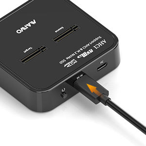 MAIWO <span class=keywords><strong>2</strong></span> alat Gratis USB Mini 3.<span class=keywords><strong>2</strong></span> Gen2x2 NVMe / 12 + 16 PIN AHCI M.<span class=keywords><strong>2</strong></span> SSD stasiun Dok duplikator 20Gbps HDD Docking - Product Image 3