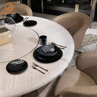 Chaises de salle à manger brunes en fourrure de renard, chaises d'extérieur de luxe moderne pour restaurant, cuisine d'extérieur, île