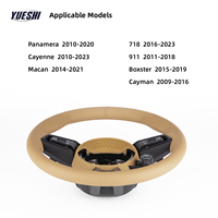 Volant en cuir de haute qualité avec palettes de changement de vitesse et interrupteur de mode de conduite pour Porsche Panamera Cayenne Macan 718 – Vente chaude directe usine