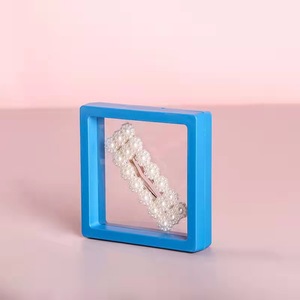 Boîte à bijoux flottante carrée noire en gros, lot en vrac, étui de présentation anti-poussière en film PE transparent <span class=keywords><strong>pour</strong></span> bijoux et lunettes - Product Image 5