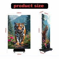 Schermo LED P2.5 per Segnaletica Digitale OEM, Display Pubblicitario Video Pieghevole per Interni con SDK