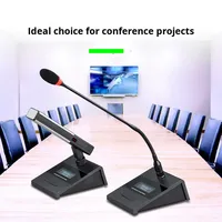 Sistem Video Konferensi Digital TTD6500M Berkabel, Mikrofon Desktop Gooseneck Kapasitif Batang Pendek Peredam Kebisingan