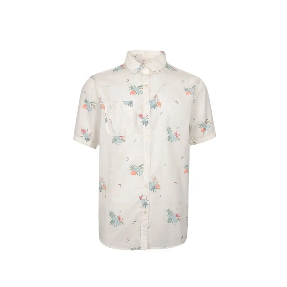 Mens Short Sleeves Casual Summer Hawaiian Shirts Sublimated Men'S Beach Shirt