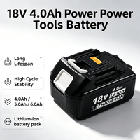 Paket Baterai Perkakas Listrik 18V 4.0Ah, Daya Tahan Lama & Stabilitas Siklus Tinggi, Paket Baterai Lithium Perkakas Listrik 18V 4.0Ah 5.0Ah 6.0Ah