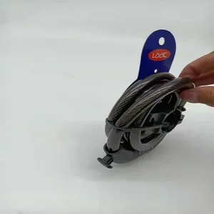 Câble antivol en acier YX haute sécurité pour vélo et trottinette électrique avec combinaison à 5 chiffres 120 cm - Product Image 4