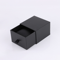 Vente Flash Boîte à Montre Coulissante en Carton Noir "Tiroir" pour Montre et Bracelet, Emballage de Stock