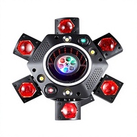 Lumière d'ambiance laser 7-en-1 Stock Abyss-pattern Six-arm Vajra Orb avec télécommande/son/contrôle automatique, idéale pour les événements en extérieur