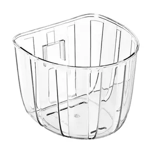 Прозрачная простая кухонная пластиковая корзина для приема, маленькая подвесная корзина для ванной, подвесная корзина, Настенная подвесная рамка