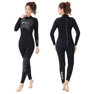 Combinaison de plongée pour femmes 3mm en néoprène Combinaisons de plongée complètes pour le corps Maillot de bain à fermeture éclair dans le dos pour les sports nautiques <span class=keywords><strong>W830</strong></span> - Product Image 2