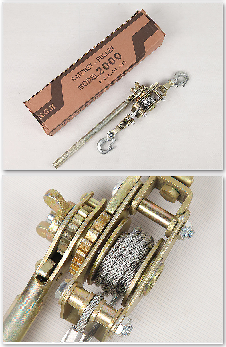 钢丝绳紧固器1t手动工具tirfor电缆拉拔器 - buy tirfor cable puller