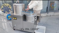 Trancheuse à pommes de terre industrielle avec épluchage et lavage | Coupeuse automatique de pommes de terre pour frites et frites | 400-600 Kg/h