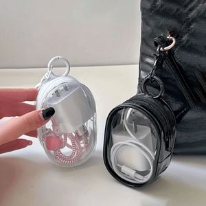 Multifunctional Clear Cable Storage Bag Transparent Zipper Pouch <b>Mini</b> Clear Bag for Cables - Product Image 1