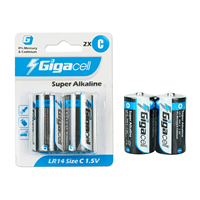 Fournisseur d'usine, pile alcaline LR14, pile C 1,5 V, pack de piles alcalines 2 pour appareils électroménagers