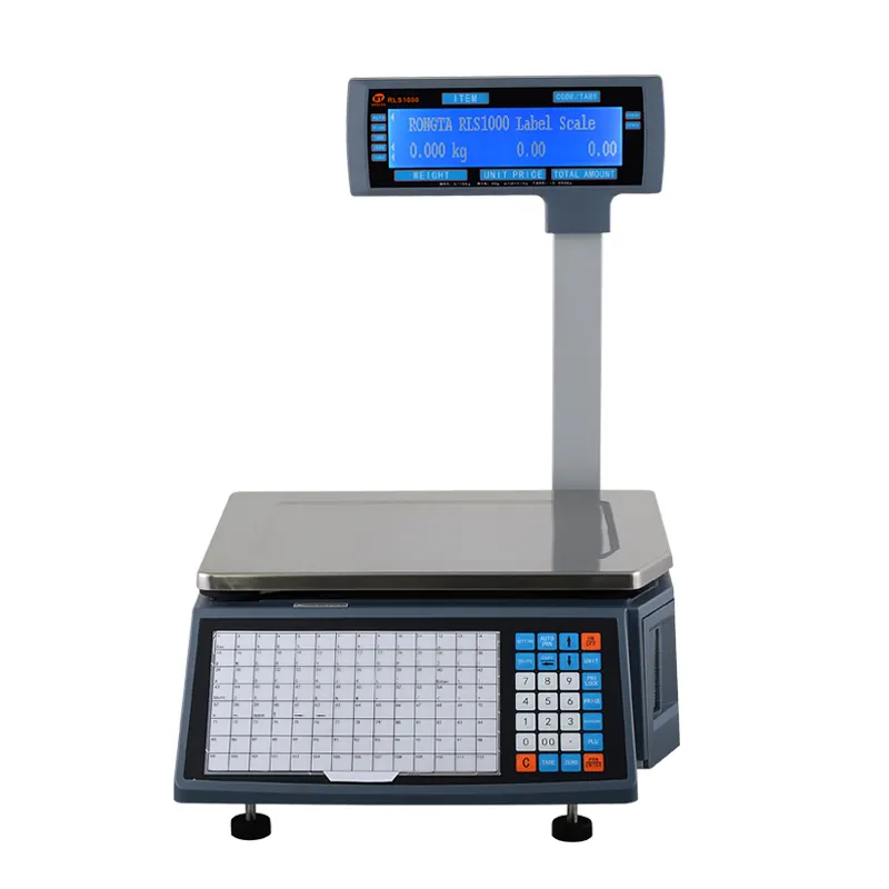 Rongta التجزئة مقياس ميزان تسمية الطباعة ماكينة طباعة الباركود ميزان لاحتساب السعر RLS1000