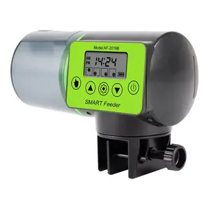 Aquablue AF-2019B automatische Timer Fisch Feeder elektrische Batterie Fischfutter Spender LCD-Bildschirm