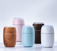 Humidificateur ultrasonique de bureau mini, alimentation USB, fonctionnement silencieux, diffuseur d'arômes, options multicolores, chambre, hôtel, fourni par l'usine