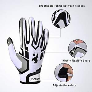 Gants de baseball Veloxsoles BG02 - Poignée antidérapante en silicone, design respirant confortable, protection durable de la paume, pour gaucher/droitier - Product Image 3