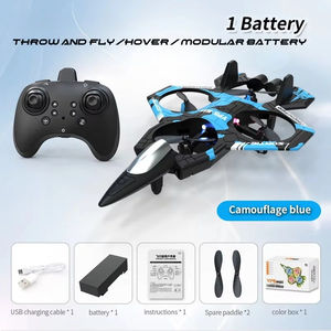 初心者キッズLEDリモートコントロールプラスチック航空機ドローン自動ホバーブラシレスモーター & 3Dビューモードカメラなし - Product Image 5