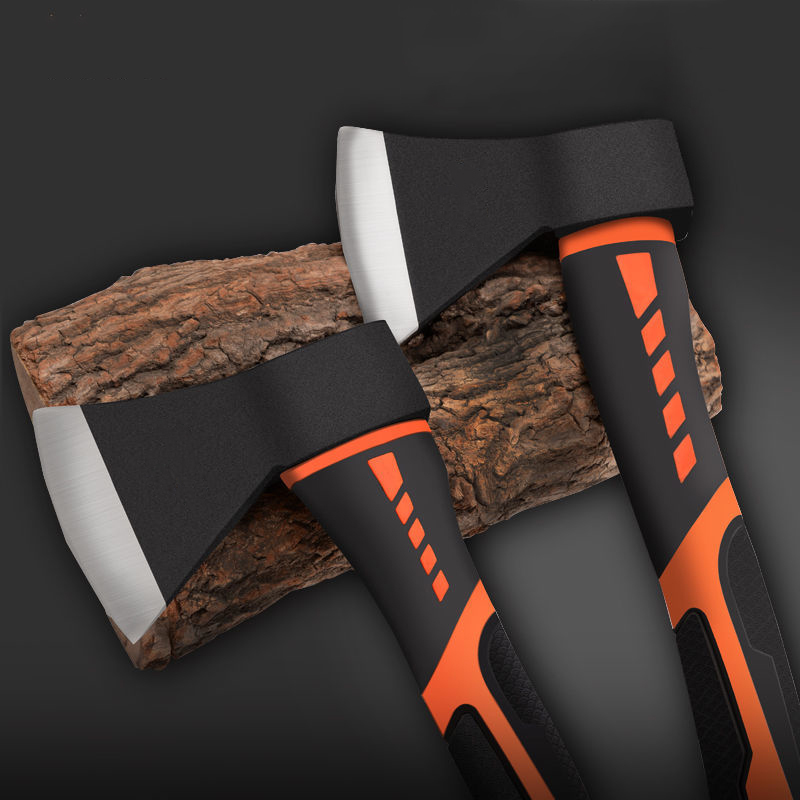 Factory Wholesale High Carton Steel Head Fiberglass Handle Quakeproof Ax Splitting Wood Cutting Timber Tree Camping Axe